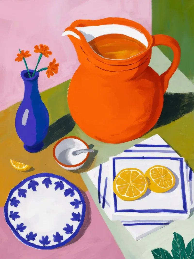 Orange Teapot Tale hahnemühle by Moonlite Desire
