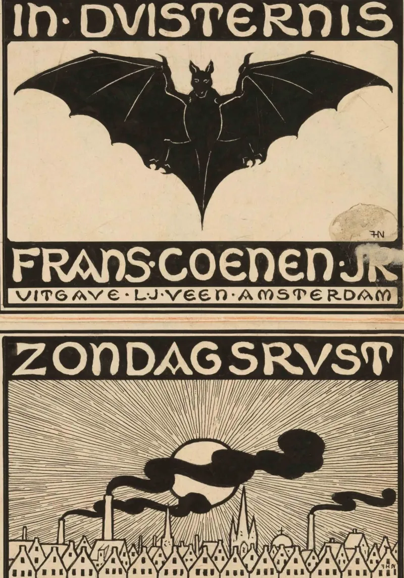 Jan Toorop - "In Darkness" e "Sunday Rest" - Art Nou olandese carta hahnemühle da ClubArt
