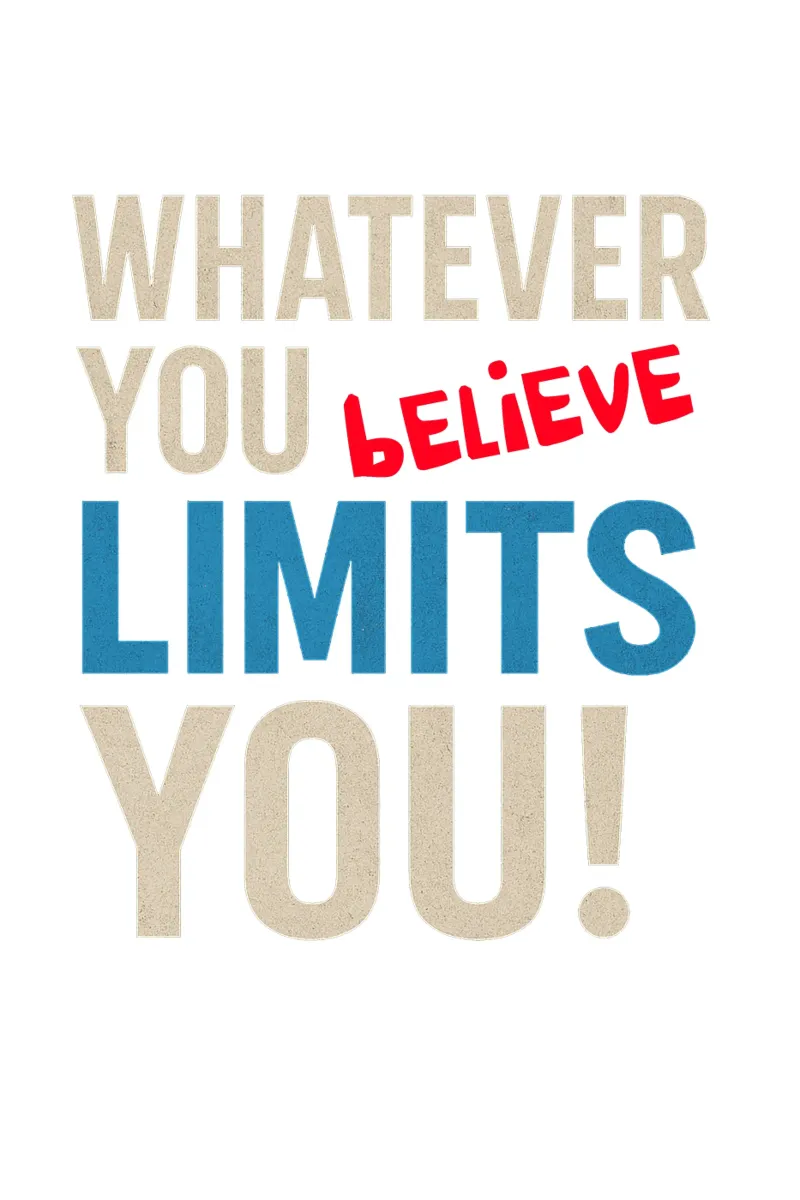Whatever you believe limits you! pellicola backlit da Vintage Van Gogh