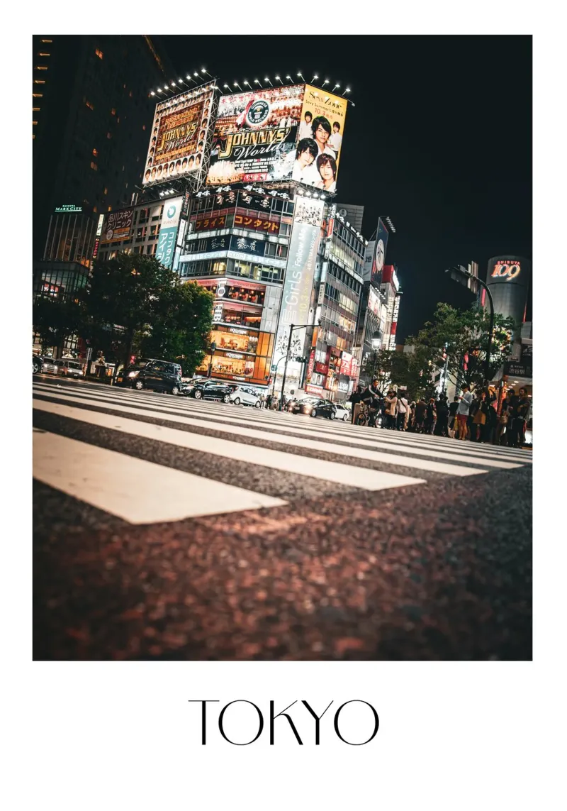 TOKYO poster con telaio in alluminio da Flo Klein