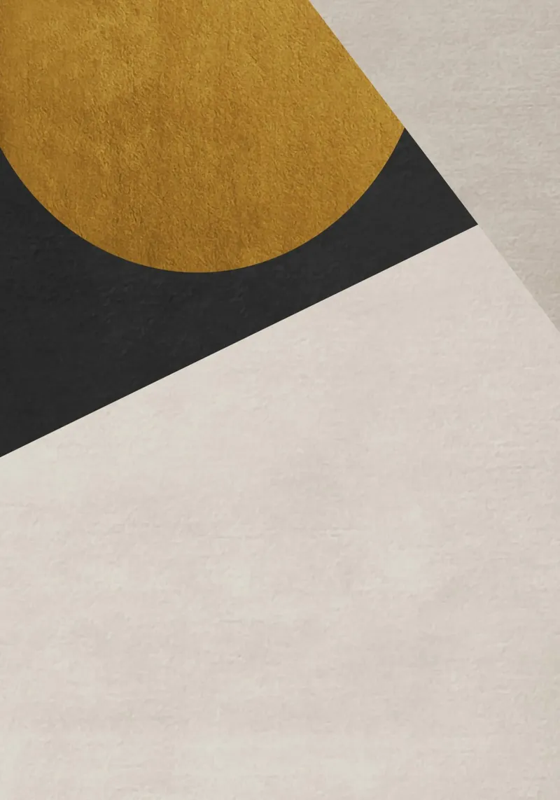 geometric art golden circle pellicola backlit da vintageshop