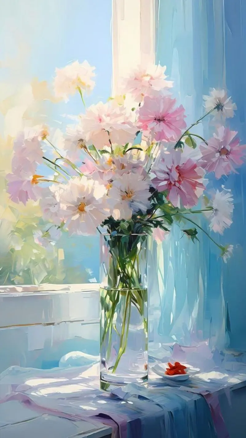 bellissimo vaso di fiori claude monet pellicola backlit da belong shop