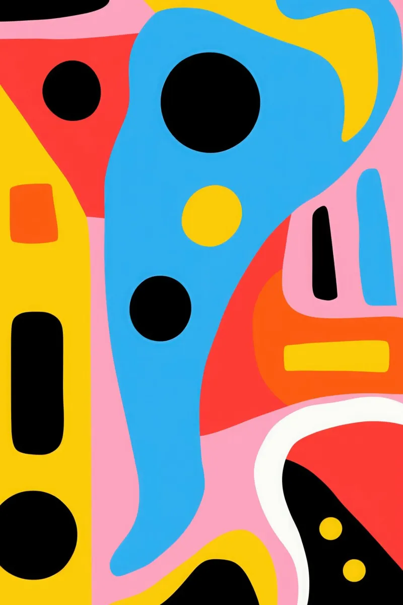 Kinetisch optimisme | Abstract schilderij canvas van Autofocus