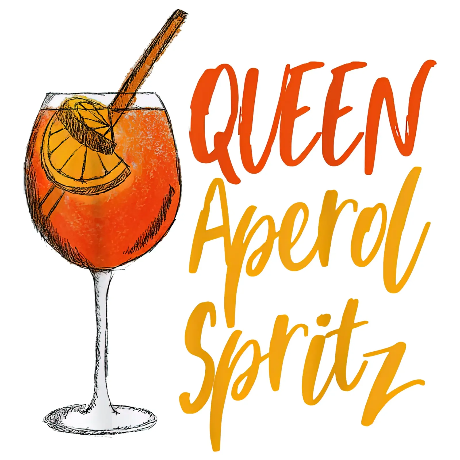 Queen Aperol Spritz Poster hahnemühle by Neeraprint
