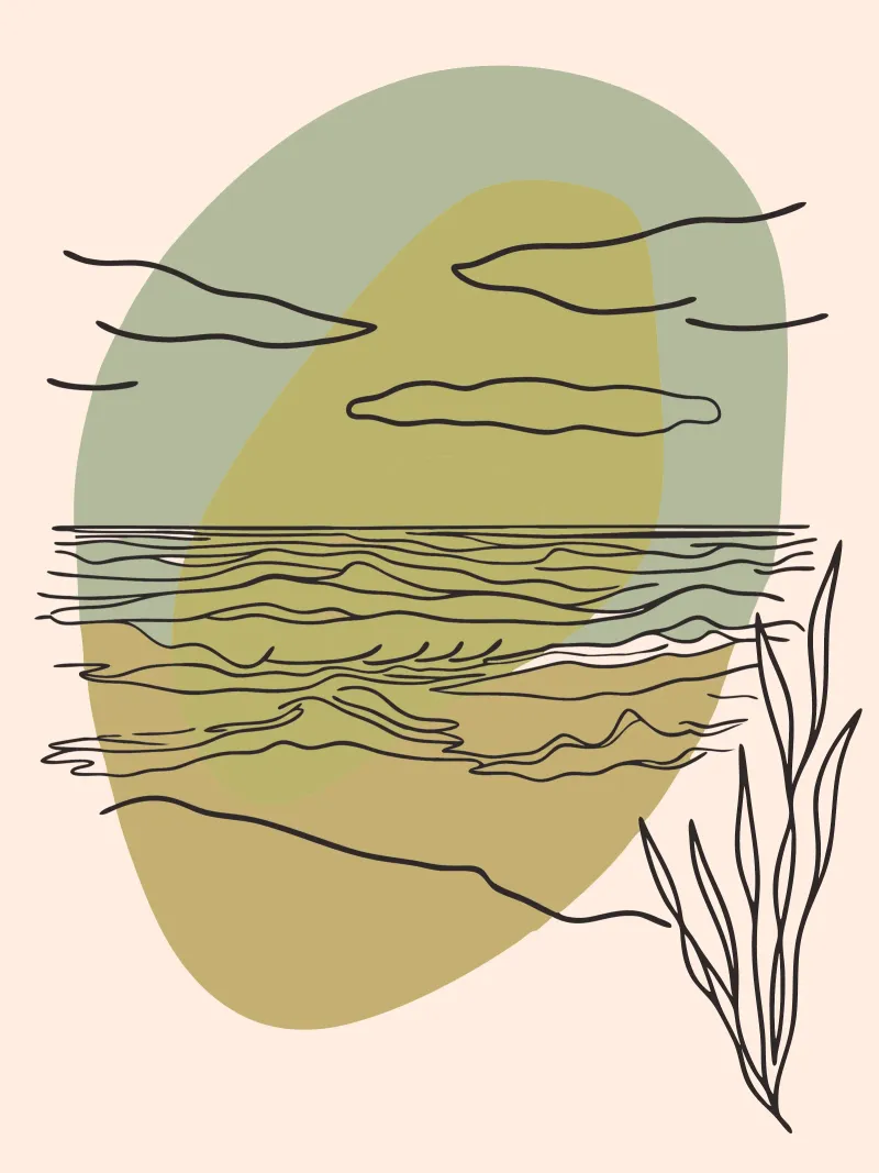 Vue sur l'océan hahnemühle de RELAXING TOUCH