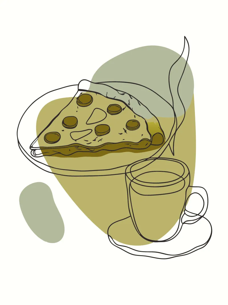 Caffè e pizza carta hahnemühle da RELAXING TOUCH