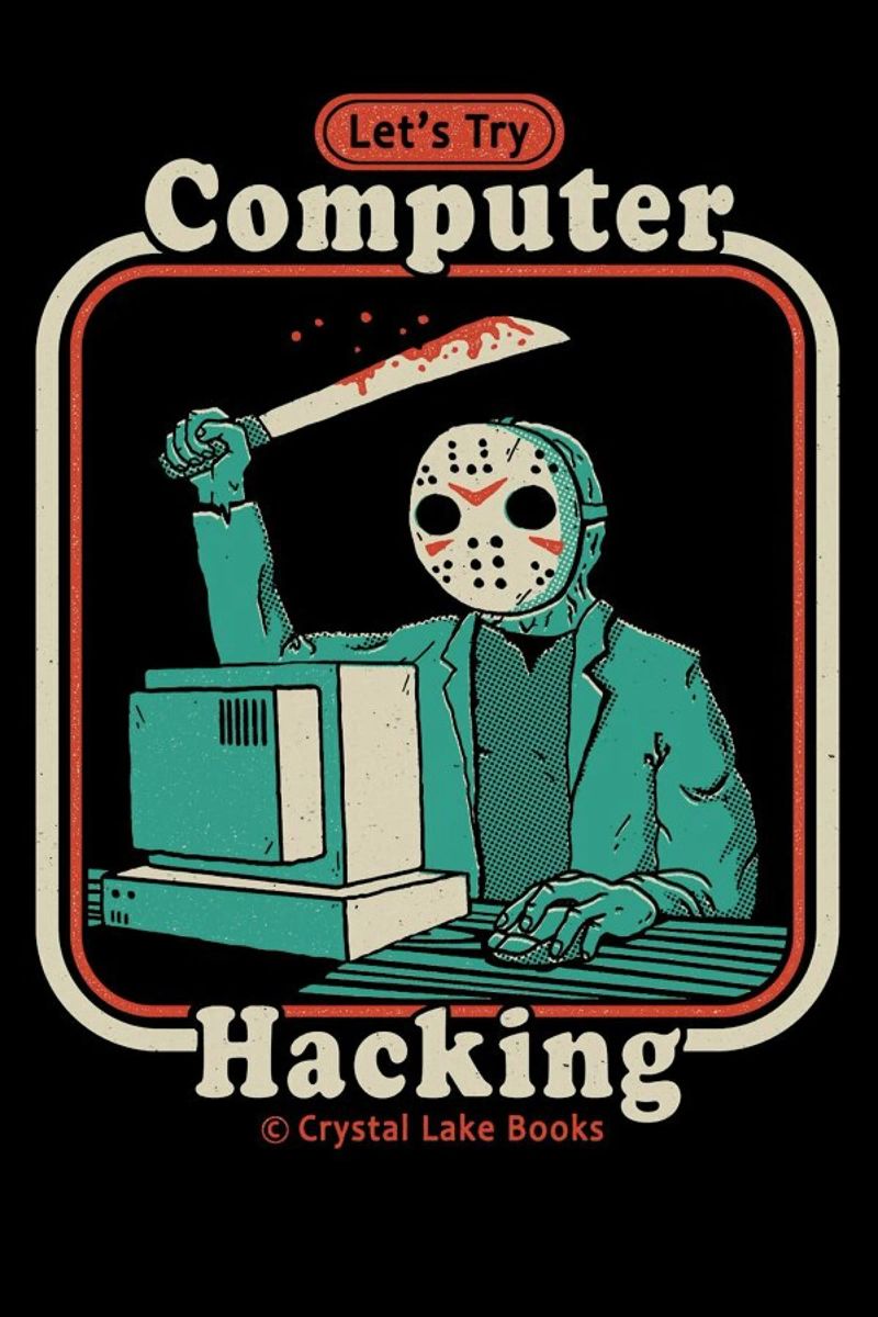 Hacking For Beginners poster con telaio in alluminio da DinoMike