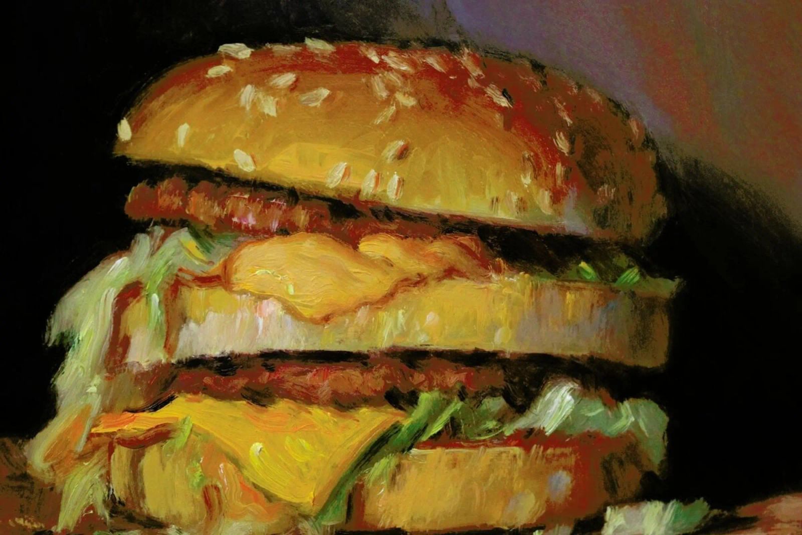 Big Mac pellicola backlit da Noah Verrier