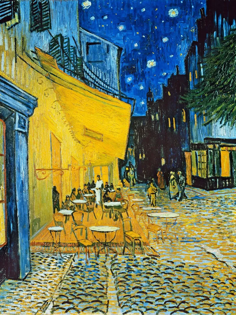 Terrazza di un caffè di notte - Vincent van Gogh carta hahnemühle da Sylviepaint