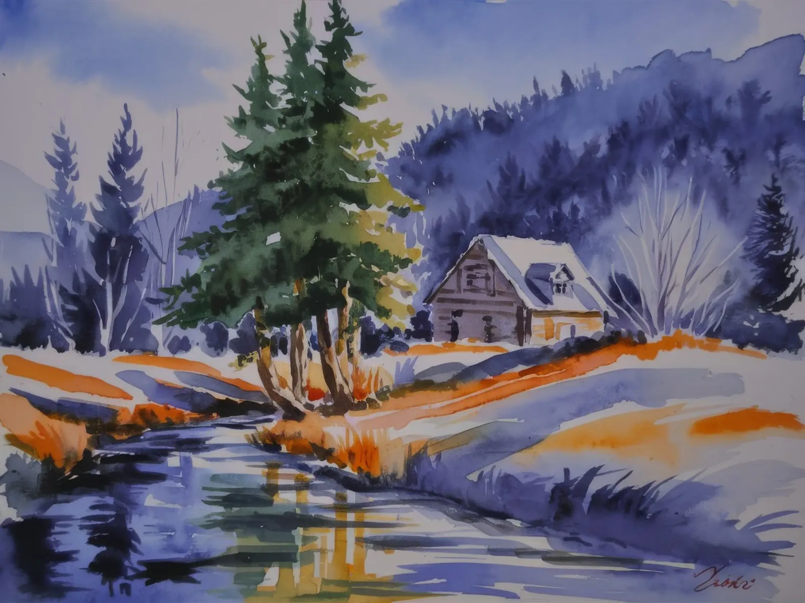 Winter Creek Serenity hahnemühle de Lush Essence