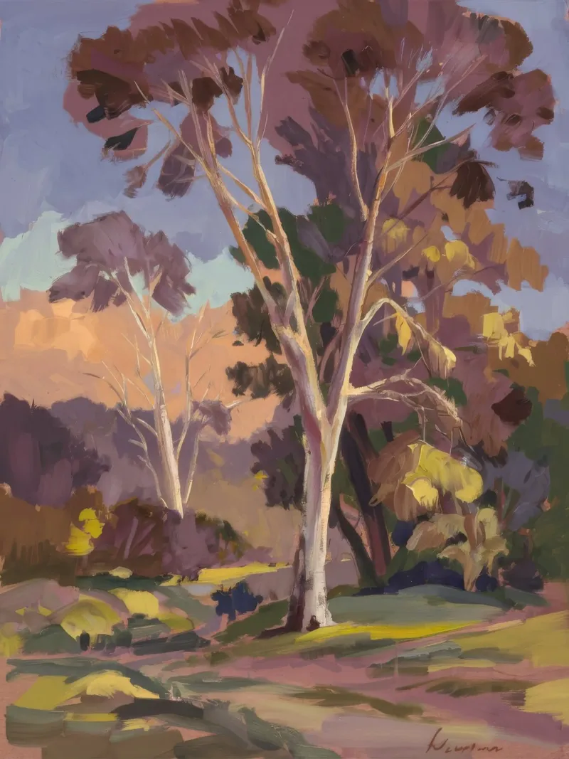 Eucalyptus Grove Haze pellicola backlit da Radiance Landscape