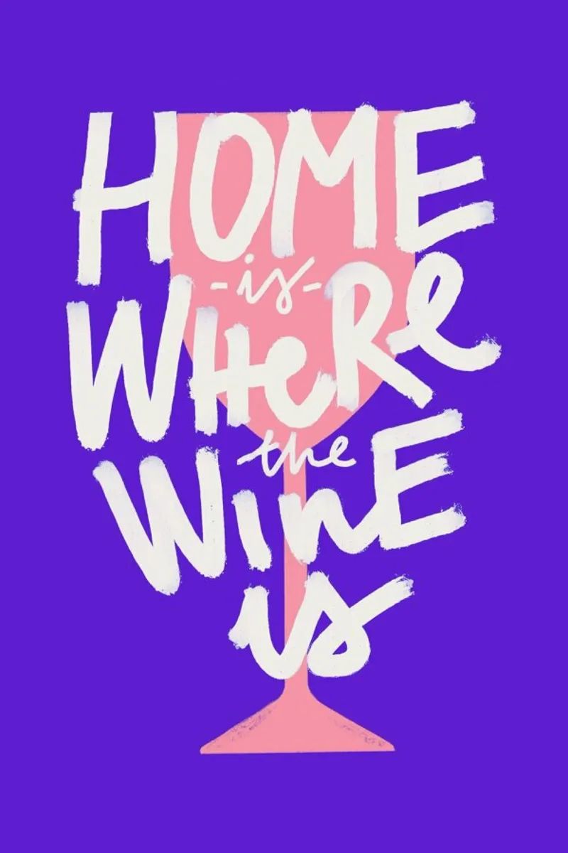 Home Is Where The Wine Is 2 hahnemühle de Pure