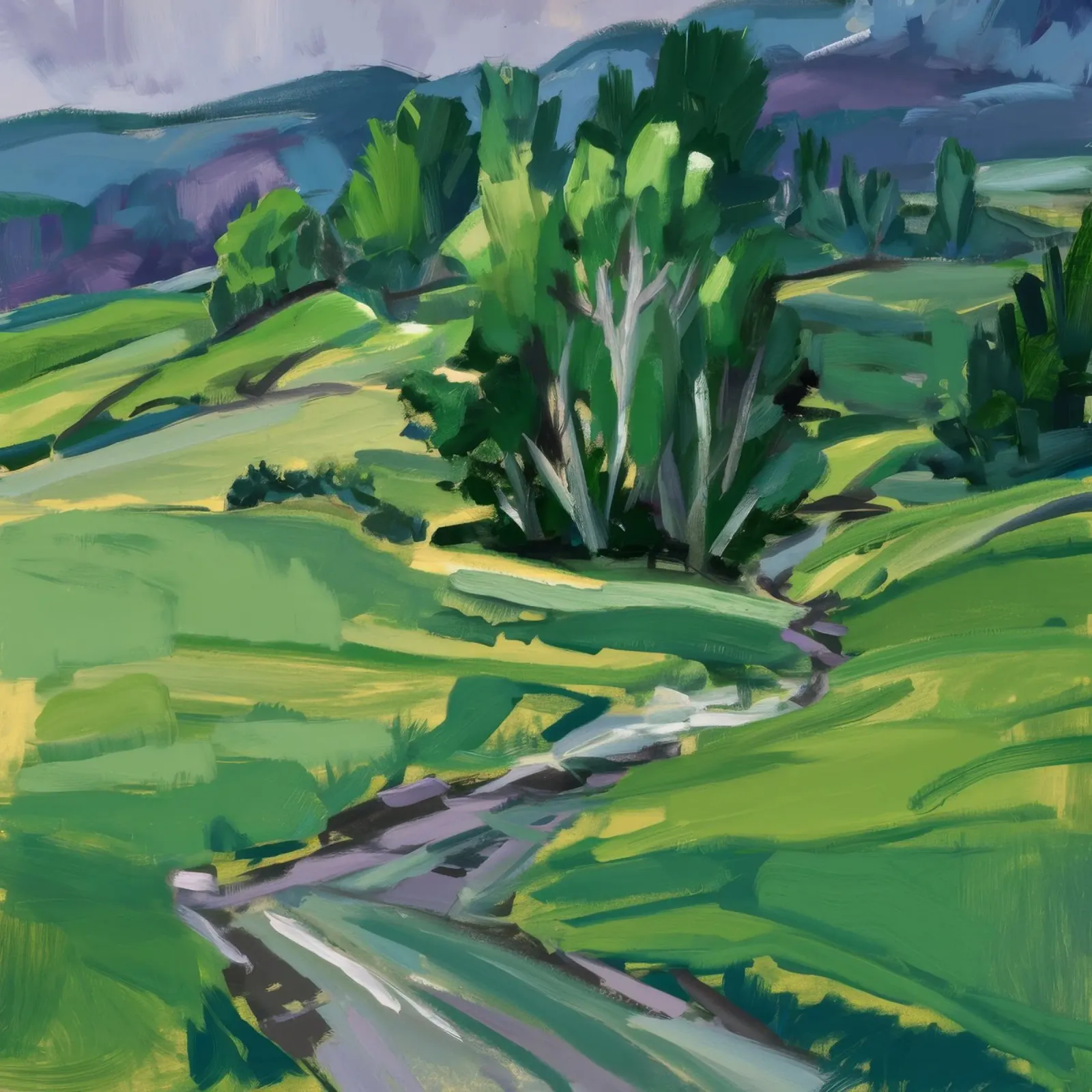 Verdant Valley Stream hahnemühle by Lush Essence