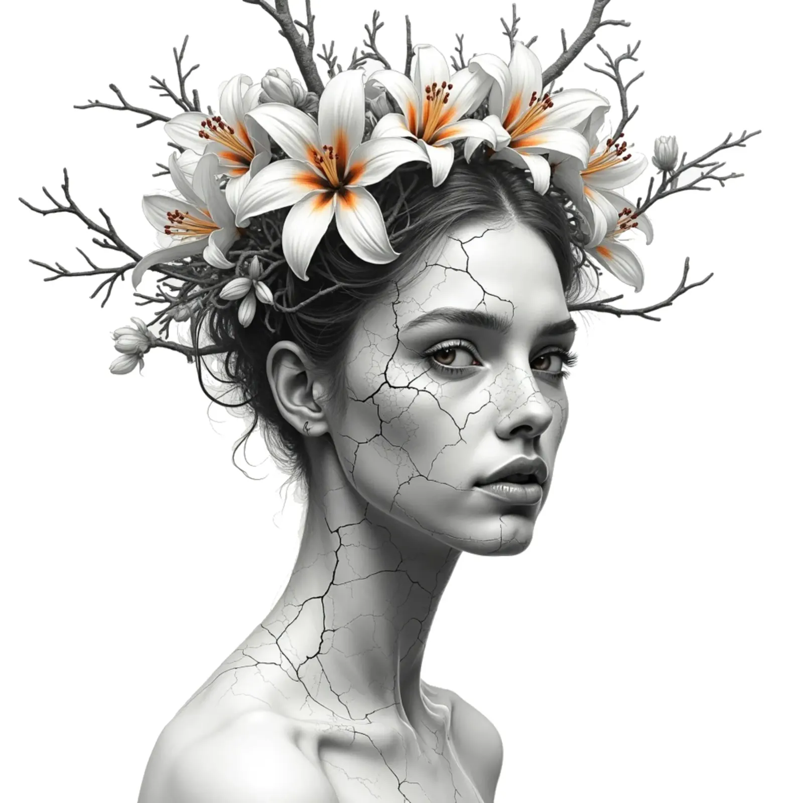 Ribellione in fiore pellicola backlit da Dustlight Atelier