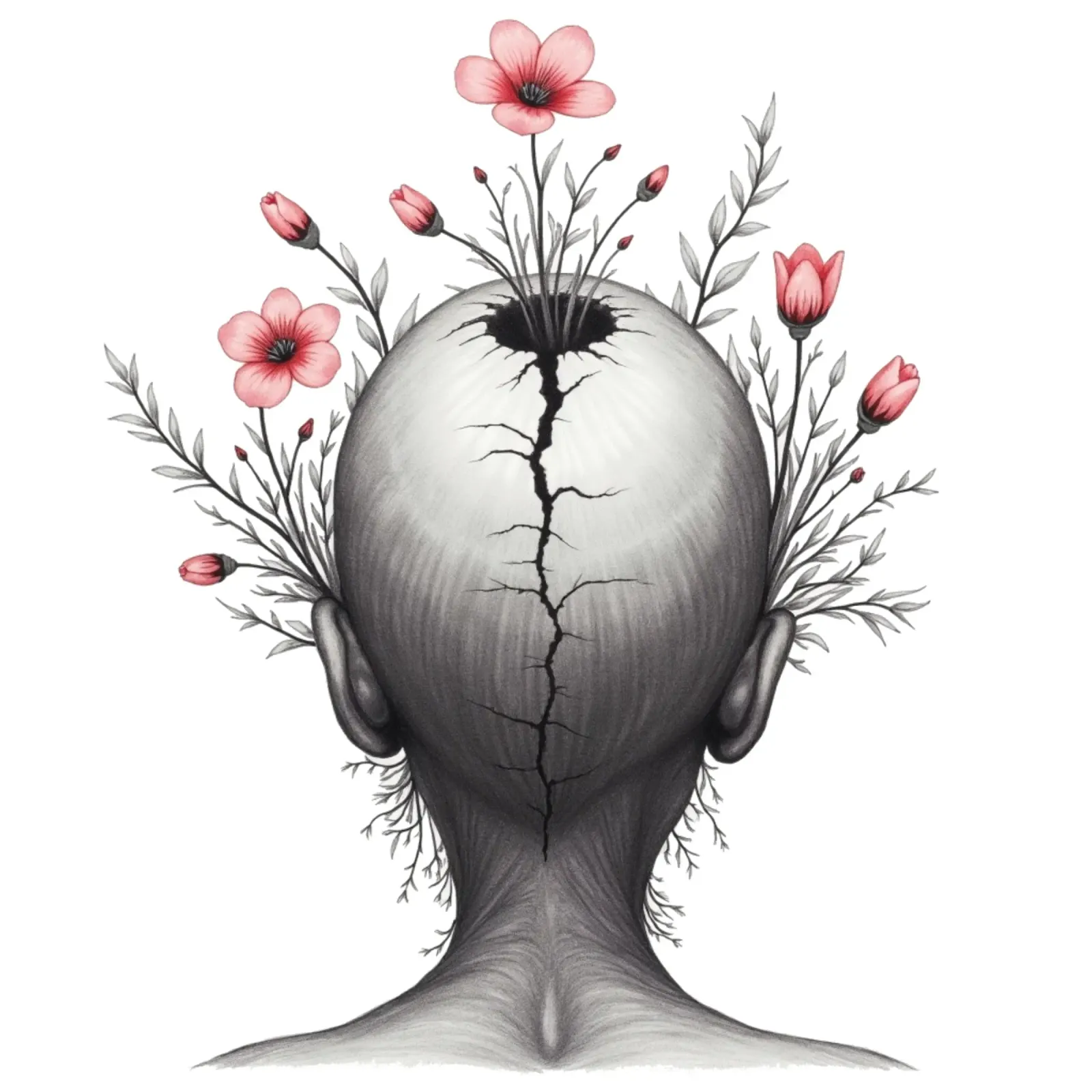 What Grows From the Break canvas by Dustlight Atelier