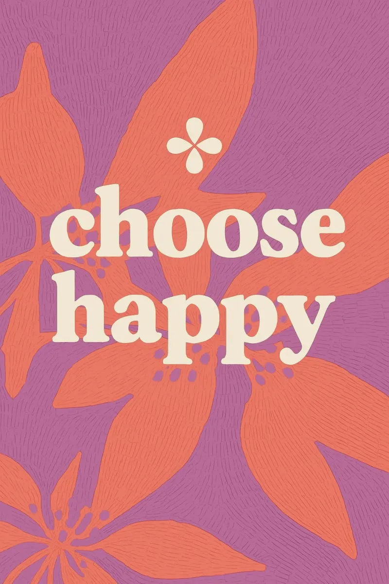 Choose Happy pellicola backlit da treechild