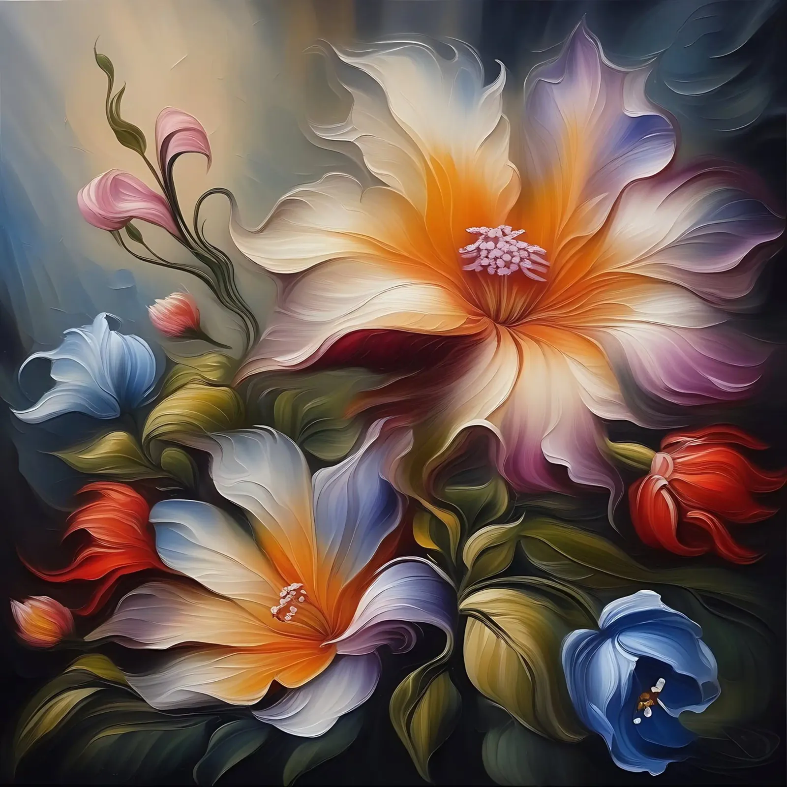 Fiori_pittura_3 pellicola backlit da Farb- und Blütenzauber by LK