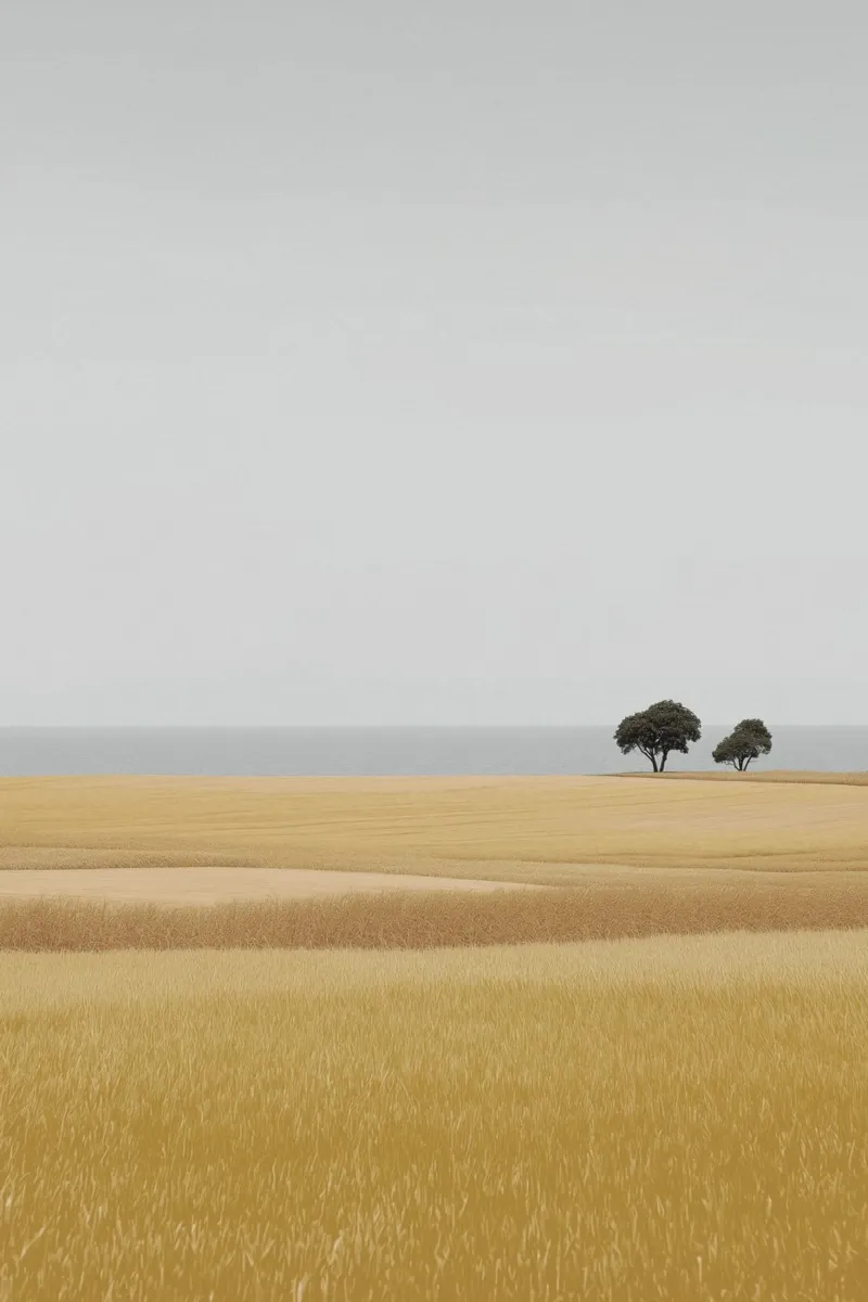 Savannah Landscape with Distant Trees canvas by Indigo Tides Art