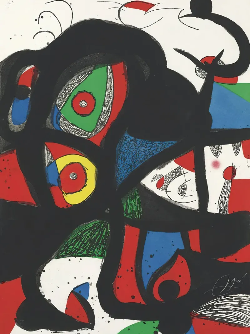 Joan Miró Print Gargantua 1977 canvas by Danielshop