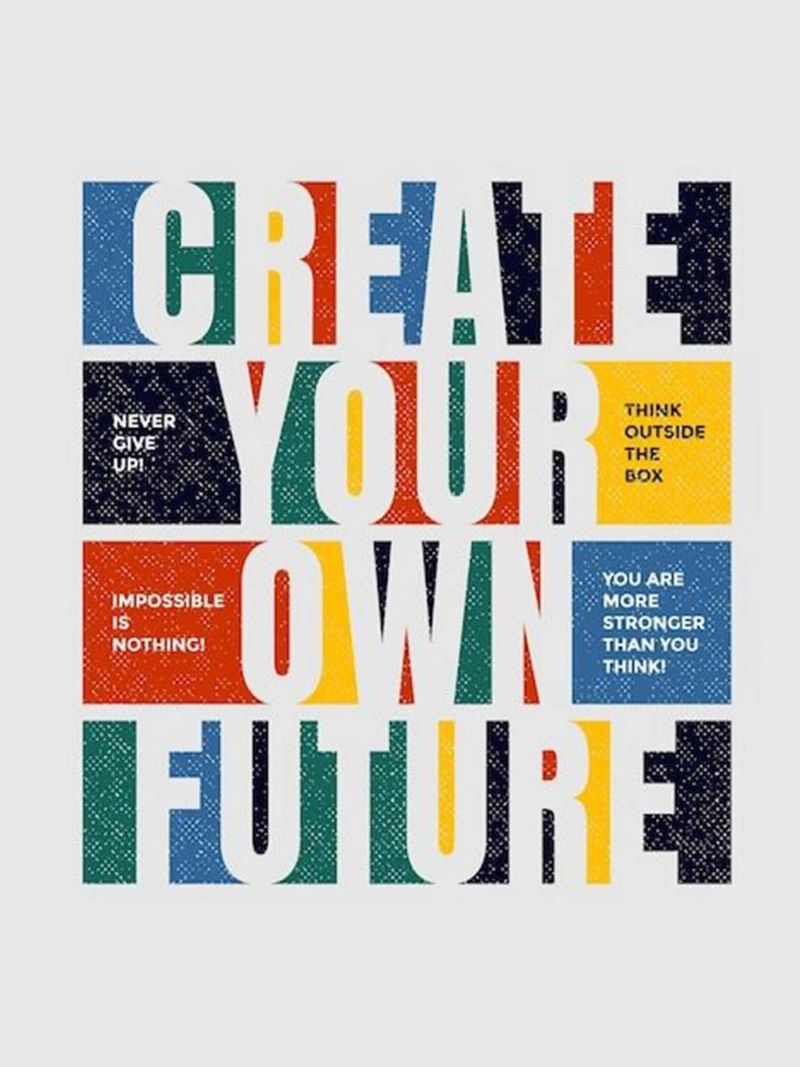 create your own future poster with plastic frame by Andara shop