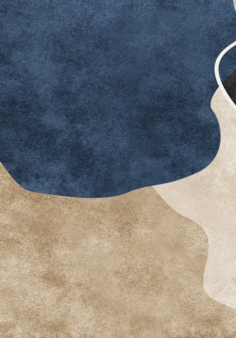 abstract boho blue wave carta hahnemühle da vintageshop