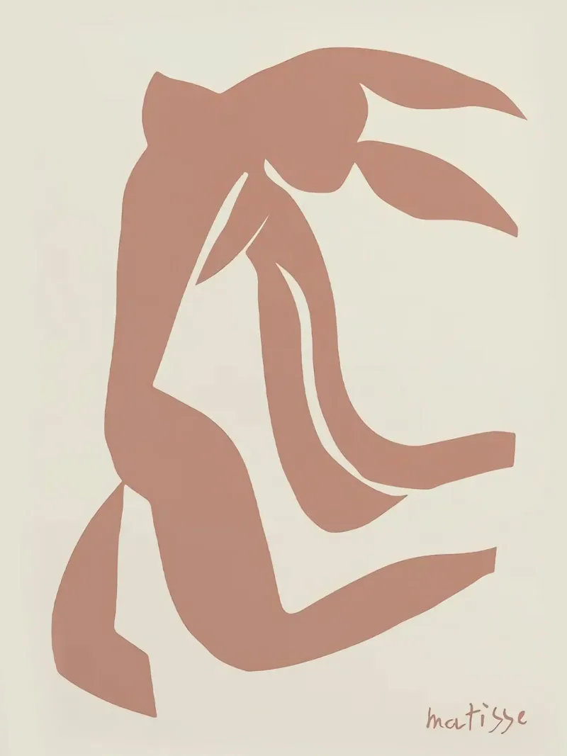 Dancing Figure II by Matisse canvas with Floater frame by Mandy Gray