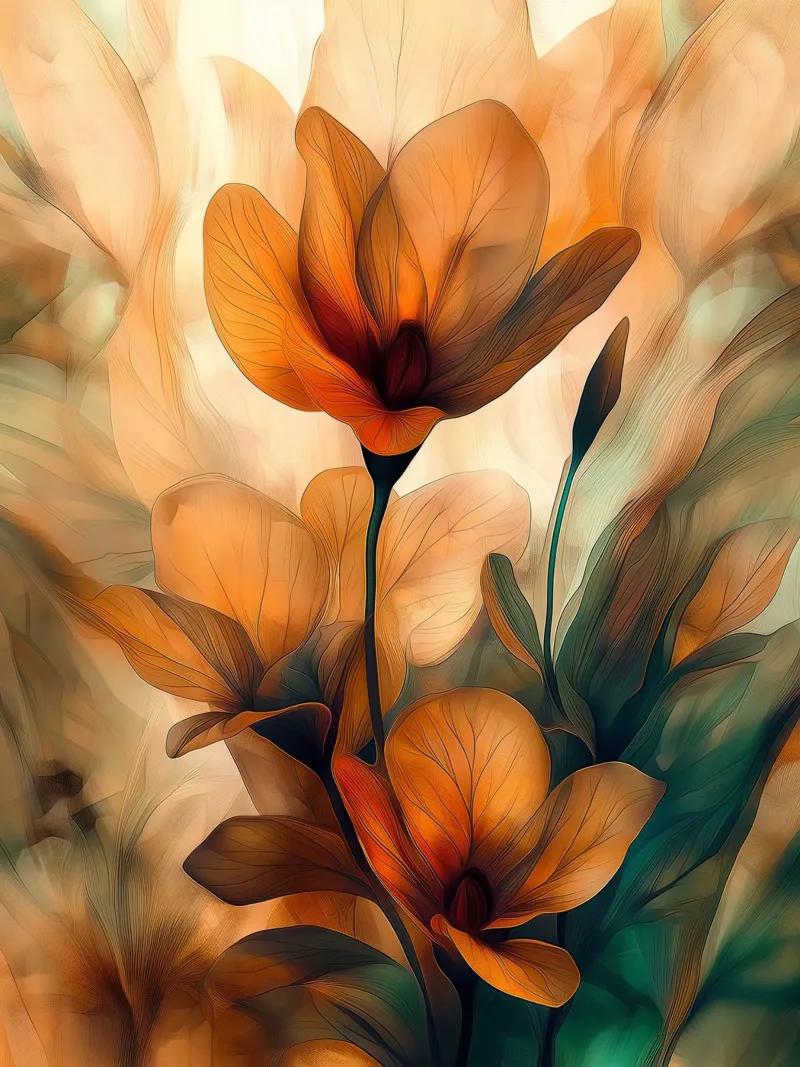 Blume Alu-Dibond von Imagine