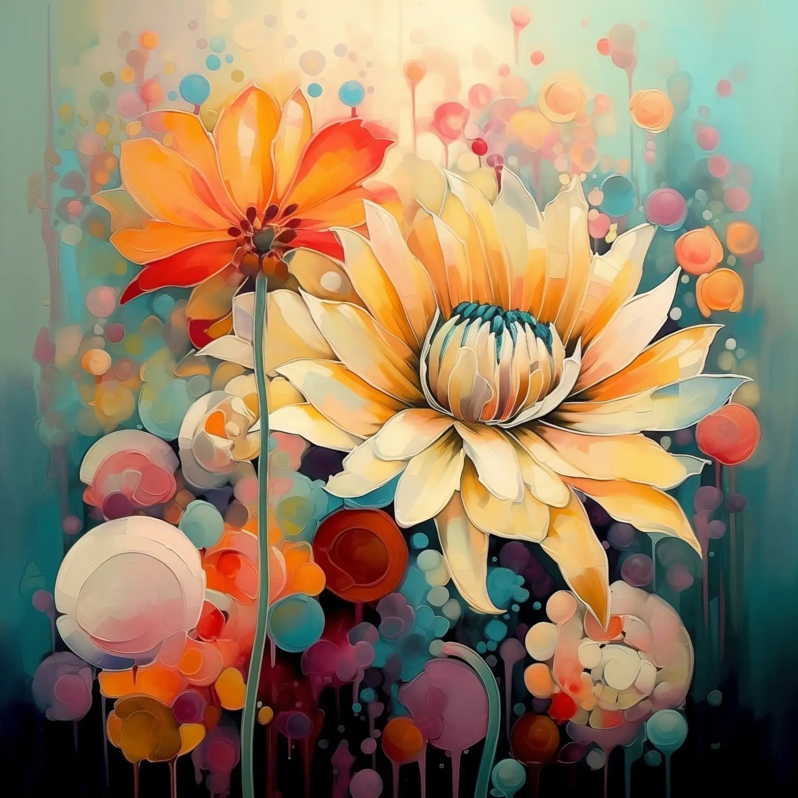 I fiori pellicola backlit da Imagine