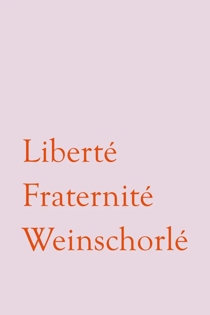 Liberté, Fraternité, Weinschorlé hahnemühle by Typo Designs