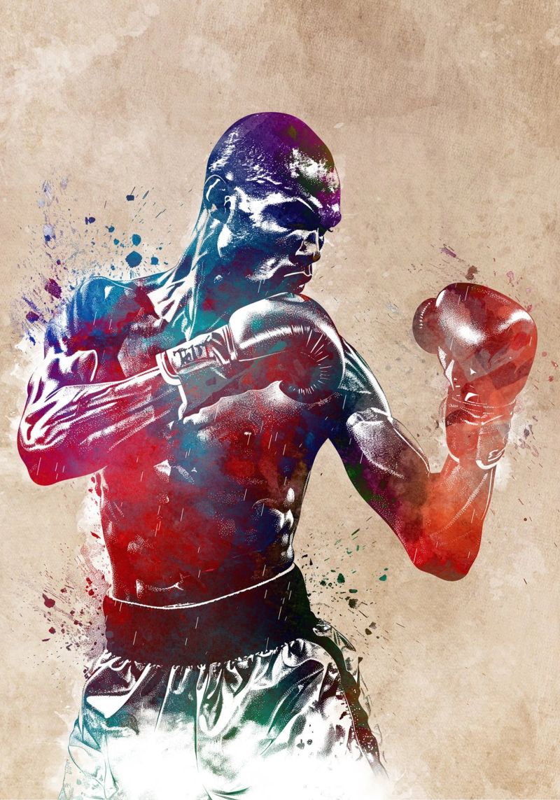 Boxing sport art poster by SPORT