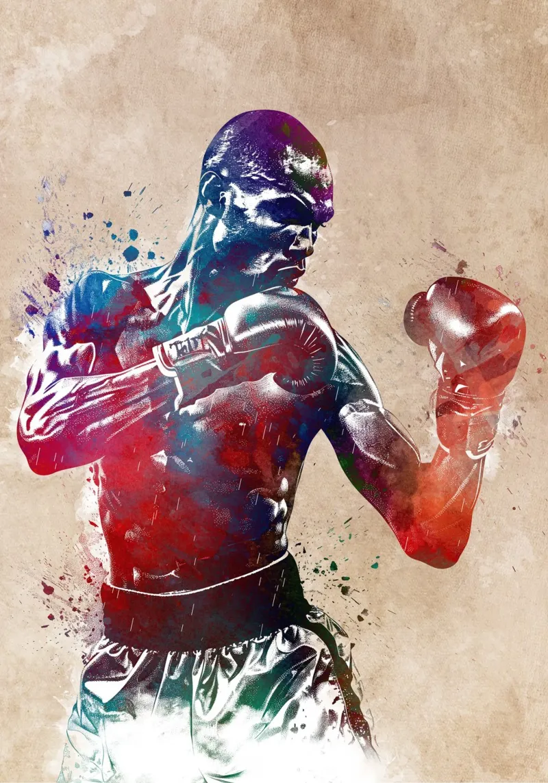 Boxing sport art poster by SPORT