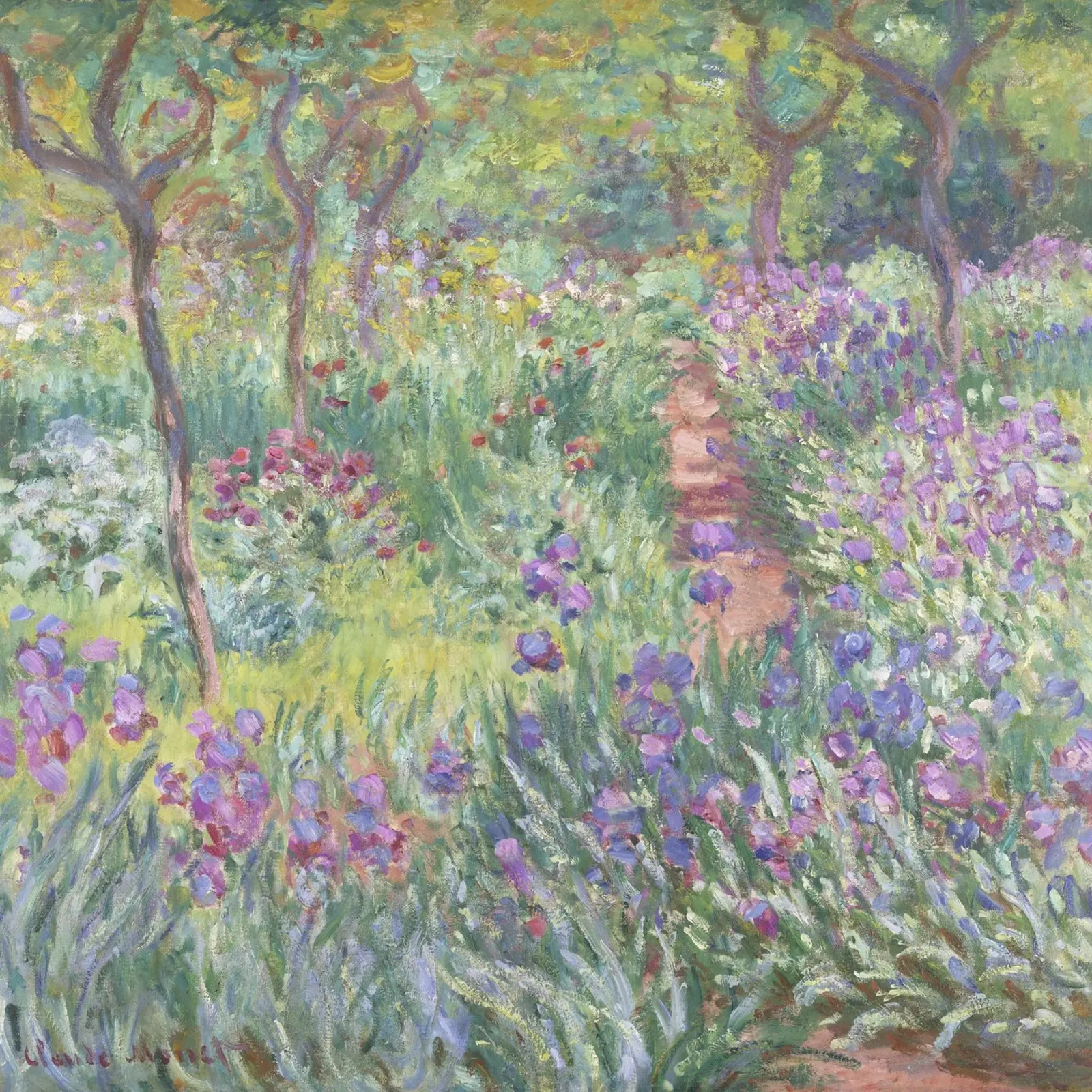 Monet's The Artist's Garden - Impressionism Floral Landscape hahnemühle by NorwesClub