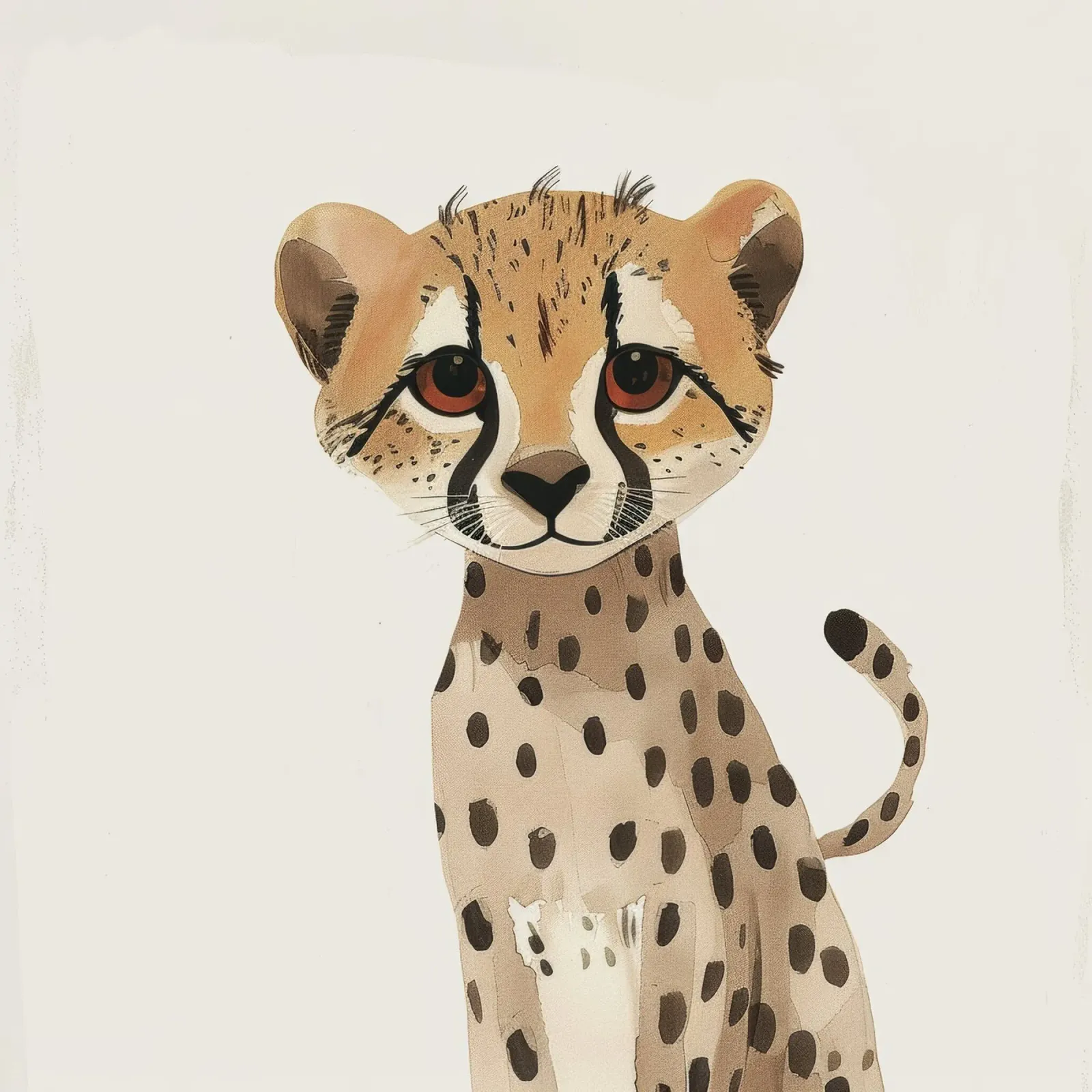 Cucciolo di ghepardo in Watercolor Bliss pellicola backlit da DesignDoodle