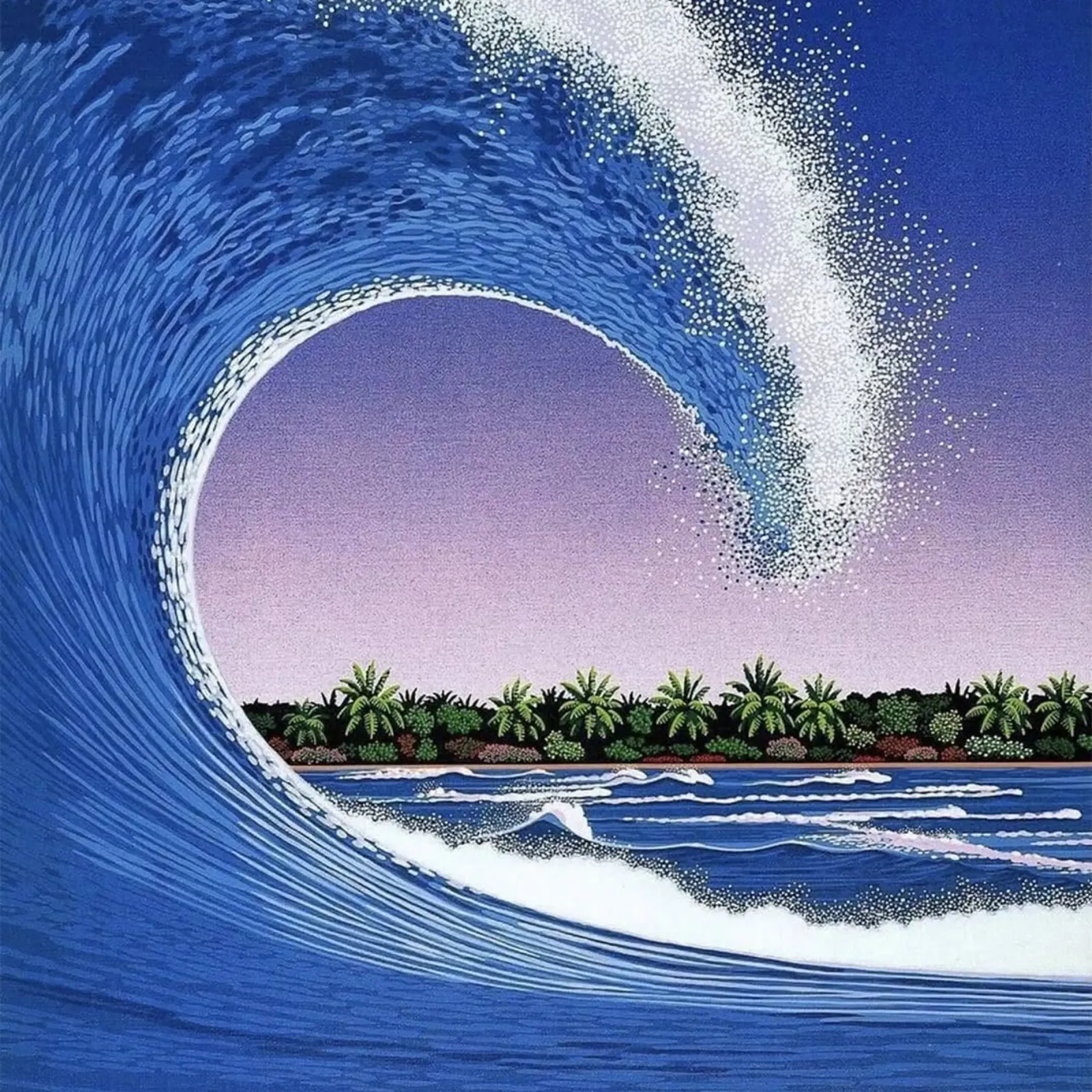Hiroshi Nagai - Las olas metacrilato de Art In The Sky