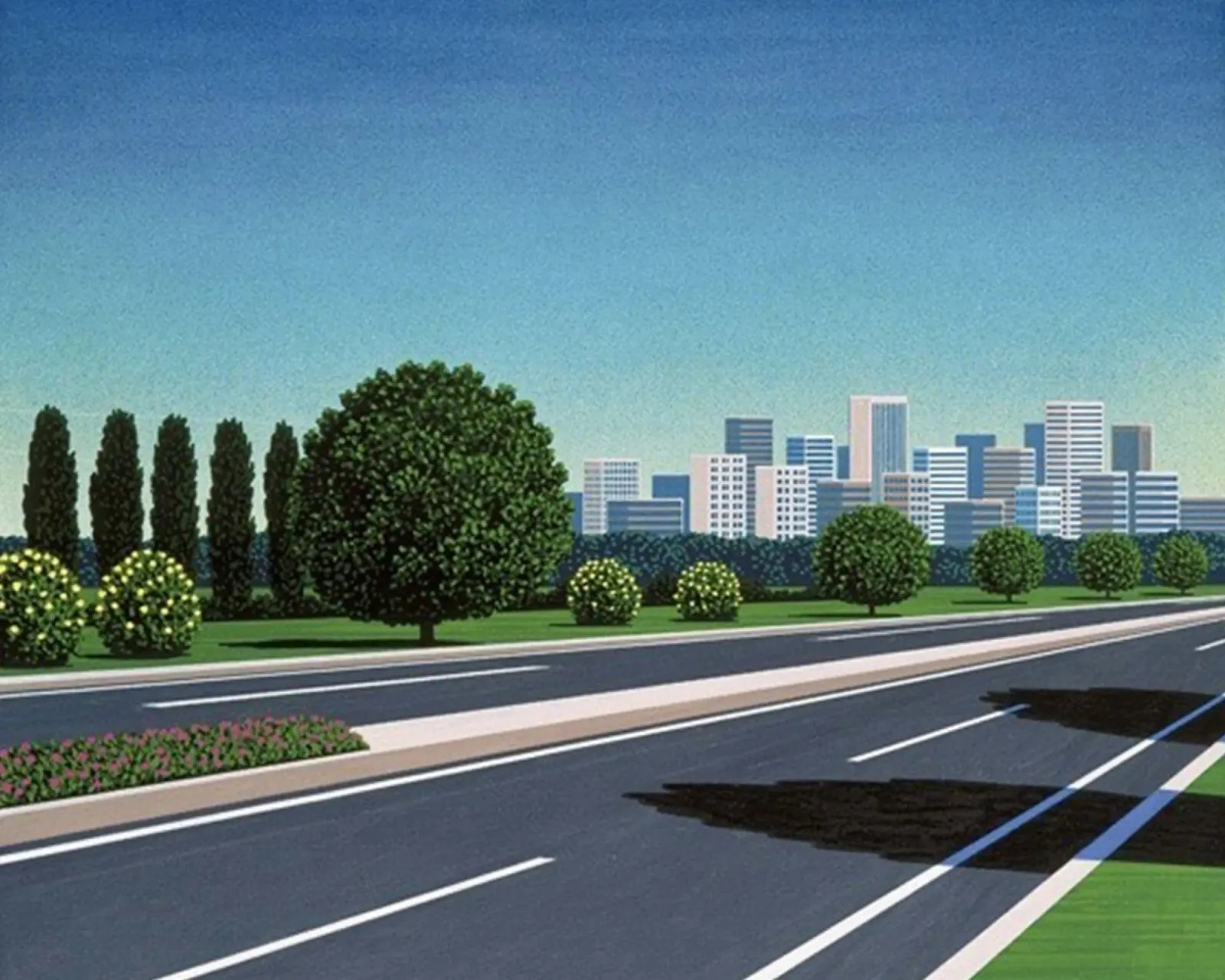 Hiroshi Nagai - Sulla strada pellicola backlit da Art In The Sky