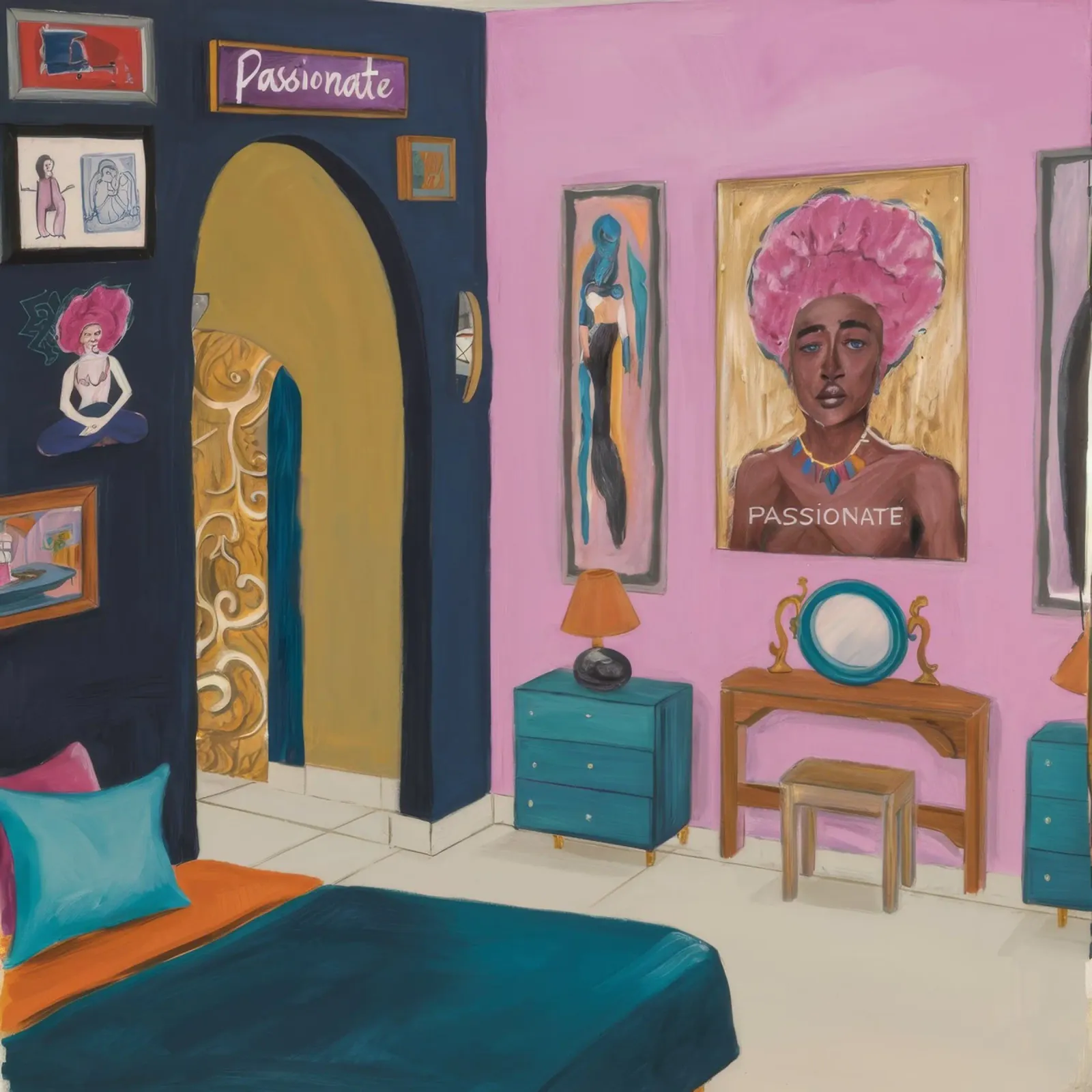 Santuario rosa regale poster da Opal Strokes