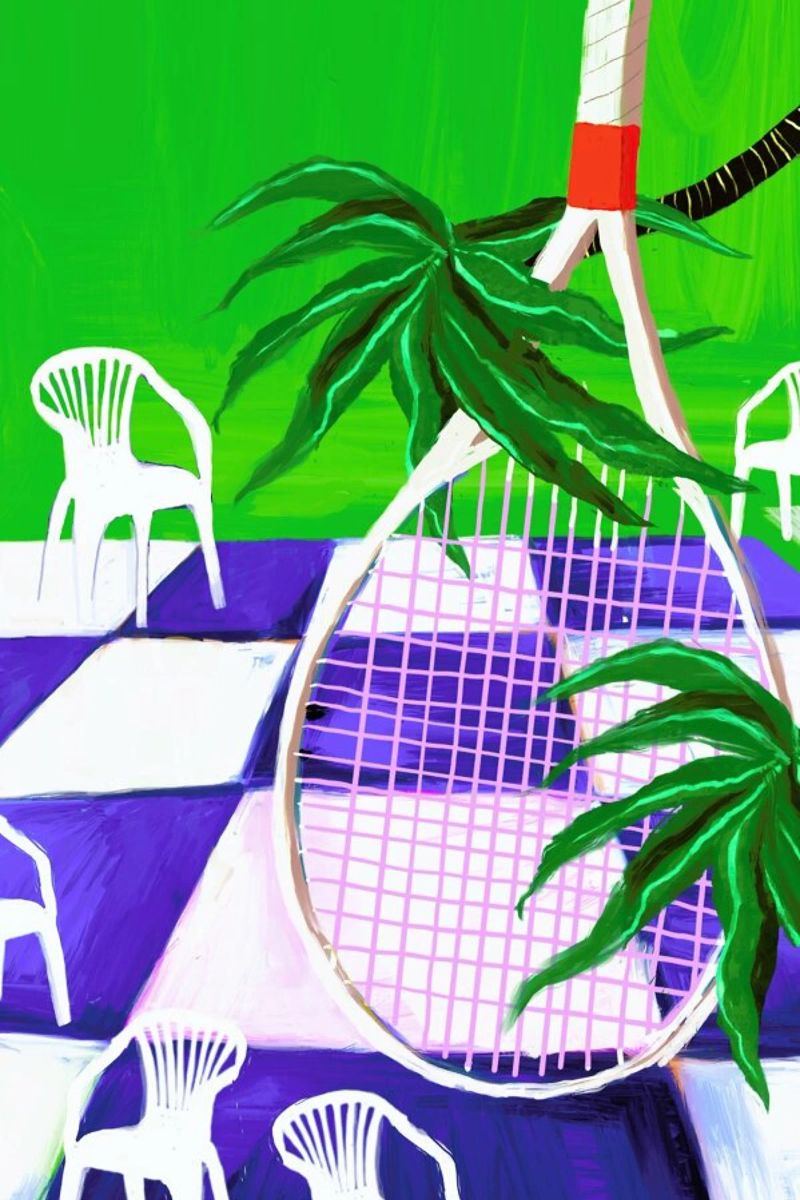 Tennis Match poster by Eva Wünsch