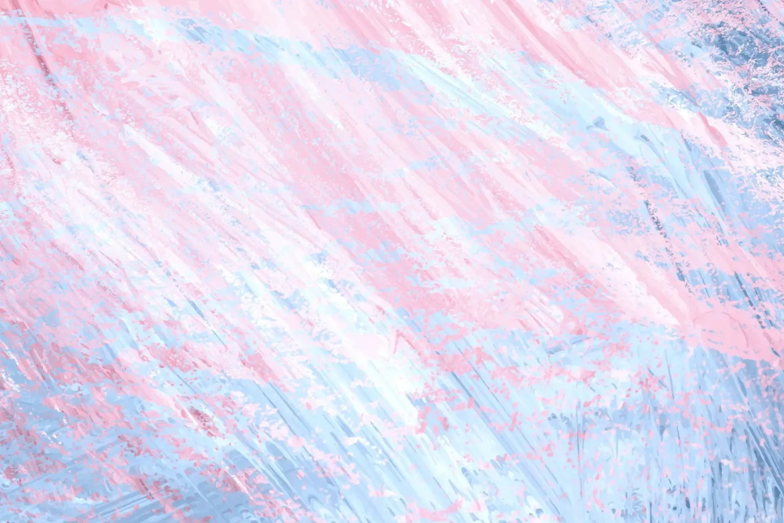Algodón de azúcar Abstracto - Pastel Rosa Azul Arte Textura poster con marco de plástico de NorwesClub
