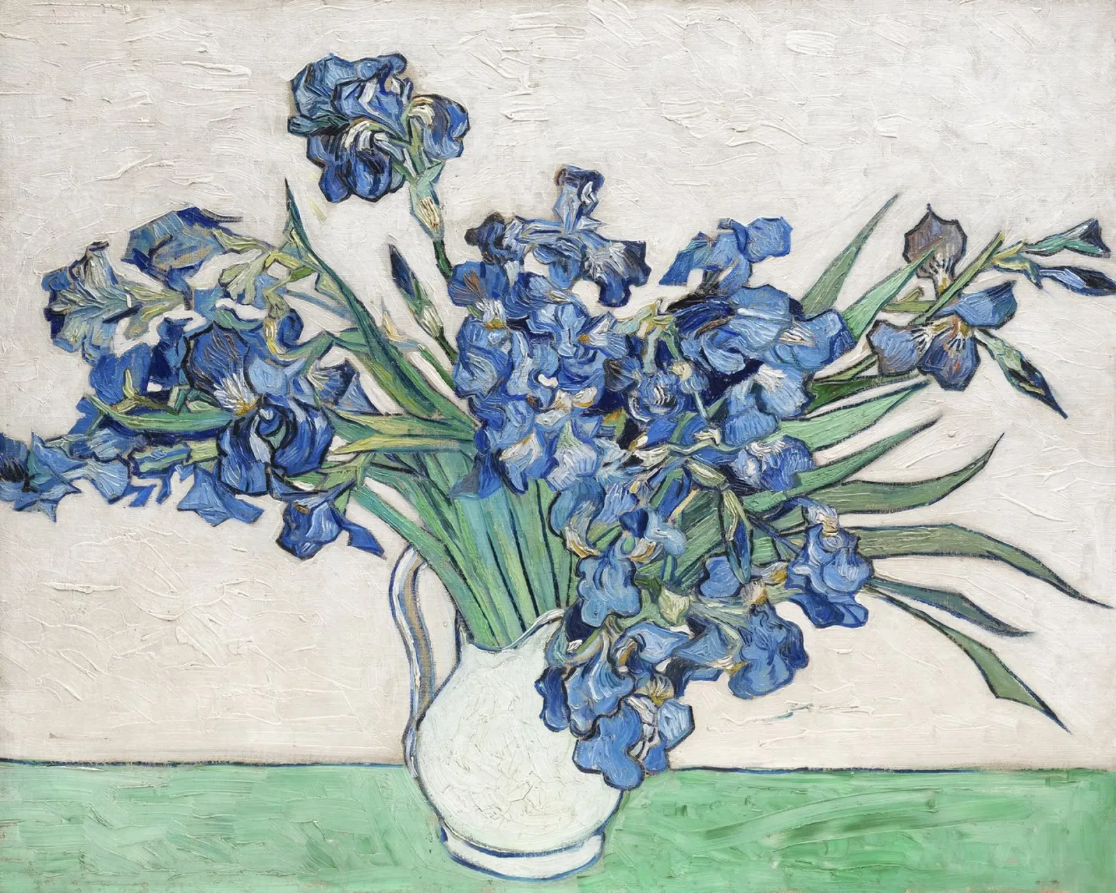 Nature morte aux iris bleus de Van Gogh - La flore post-impressionniste poster de NorwesClub