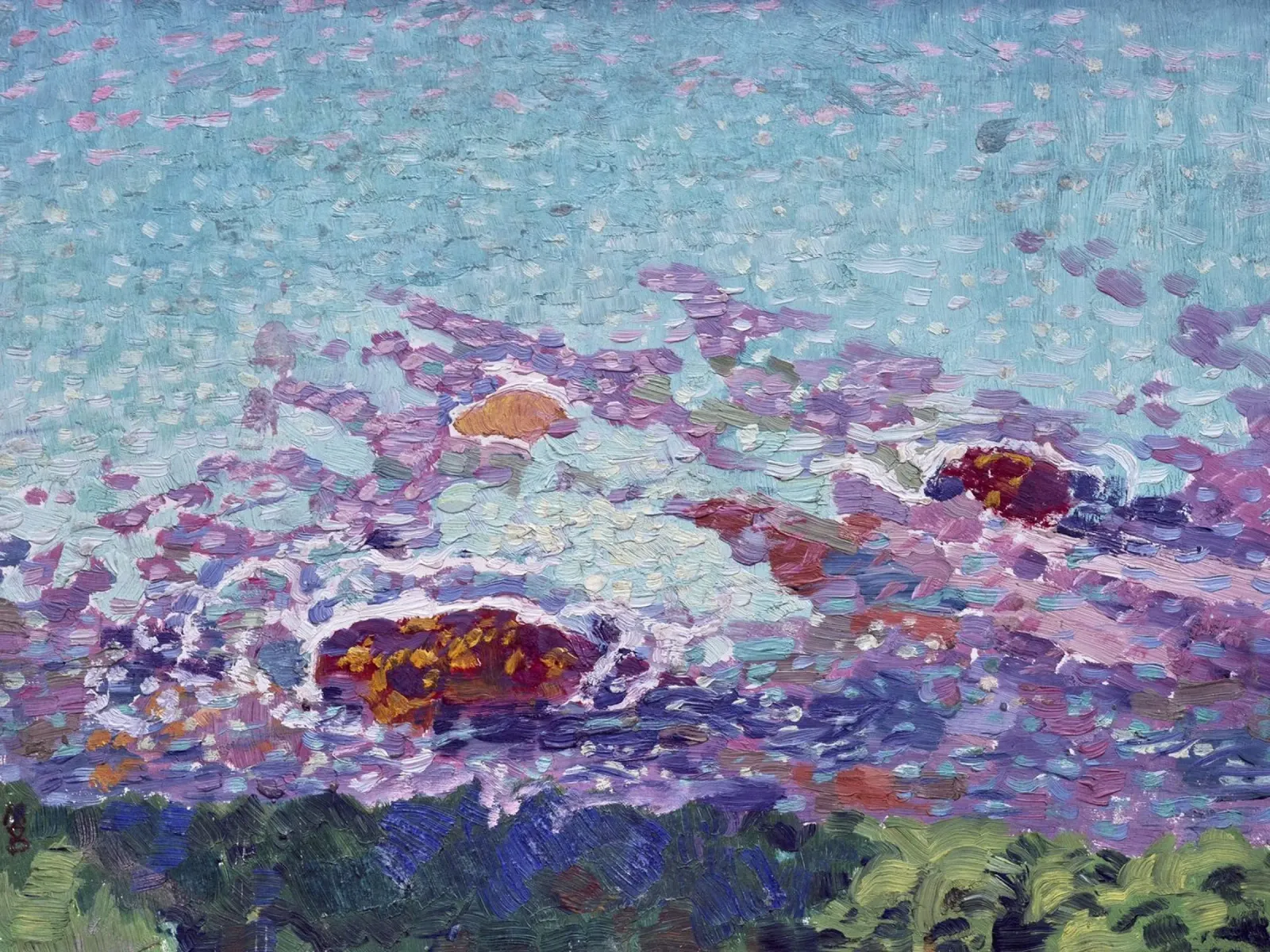 Leo G. Mielziner Studio del cielo - Arte testurizzata post-impressionista carta hahnemühle da NorwesClub