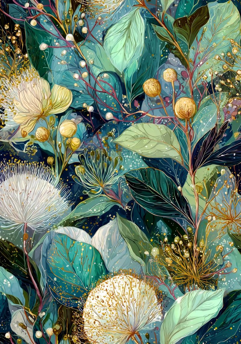 Flore magique poster de Justyna Jaszke JBJart