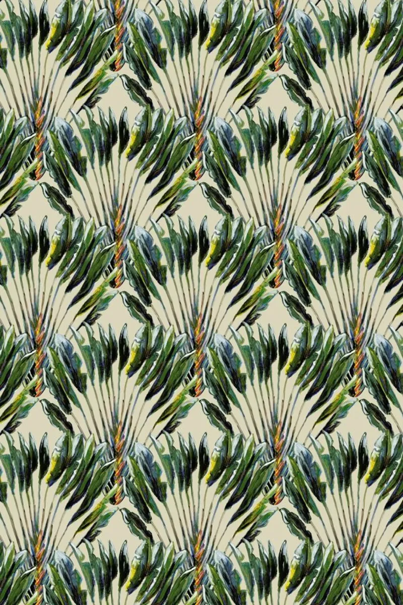 Madagascar Travellers Palm Groen forex plate by Femke Zwaan