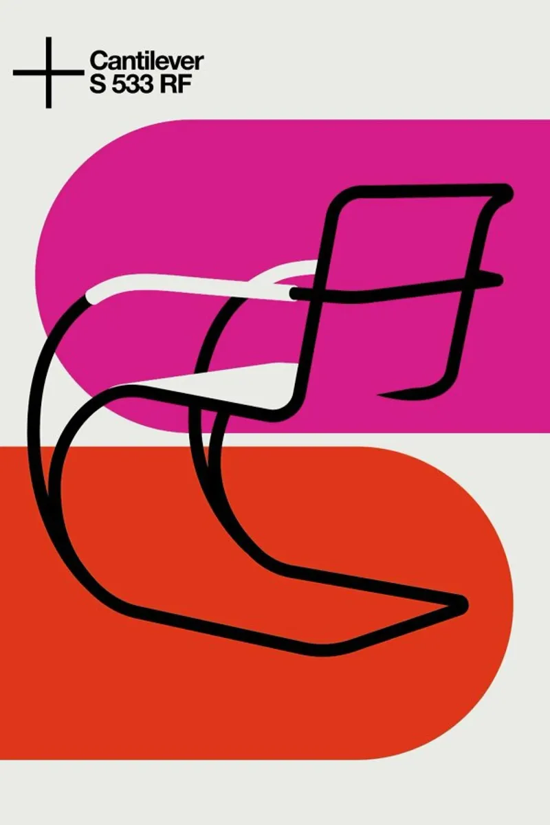 Sedia a sbalzo poster da Bo Lundberg