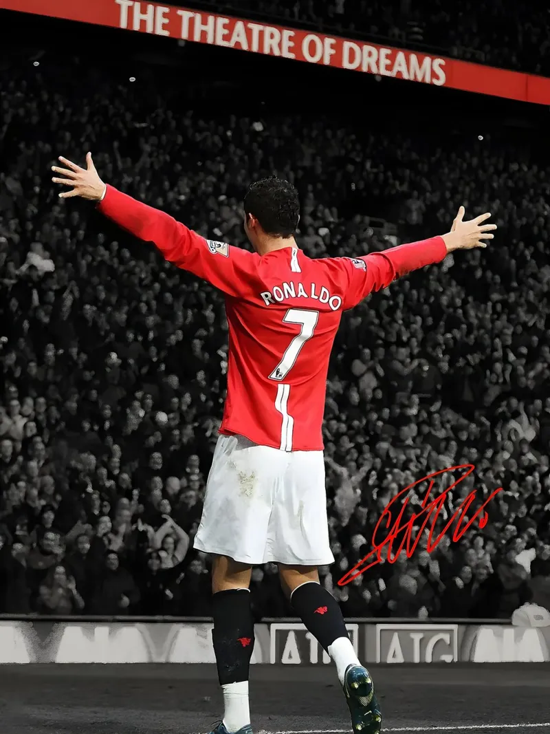 Cristiano Ronaldo poster con telaio in alluminio da mitom