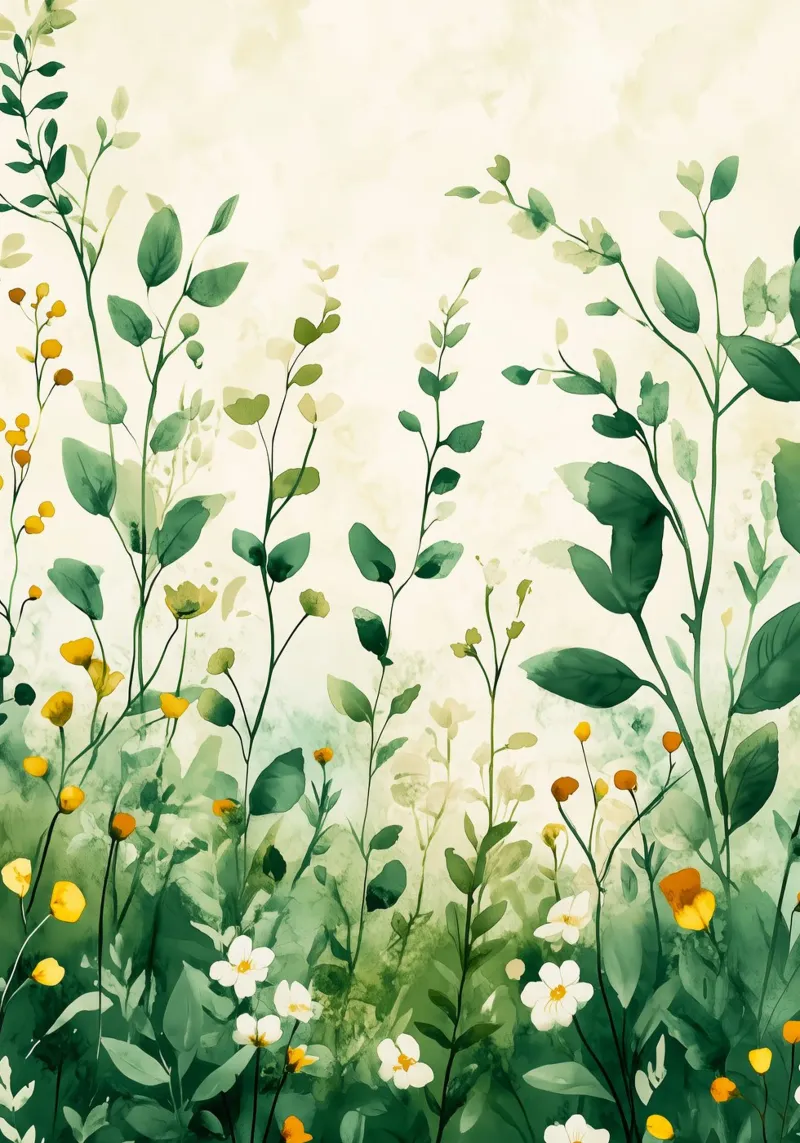 Spring meadow canvas by Justyna Jaszke JBJart