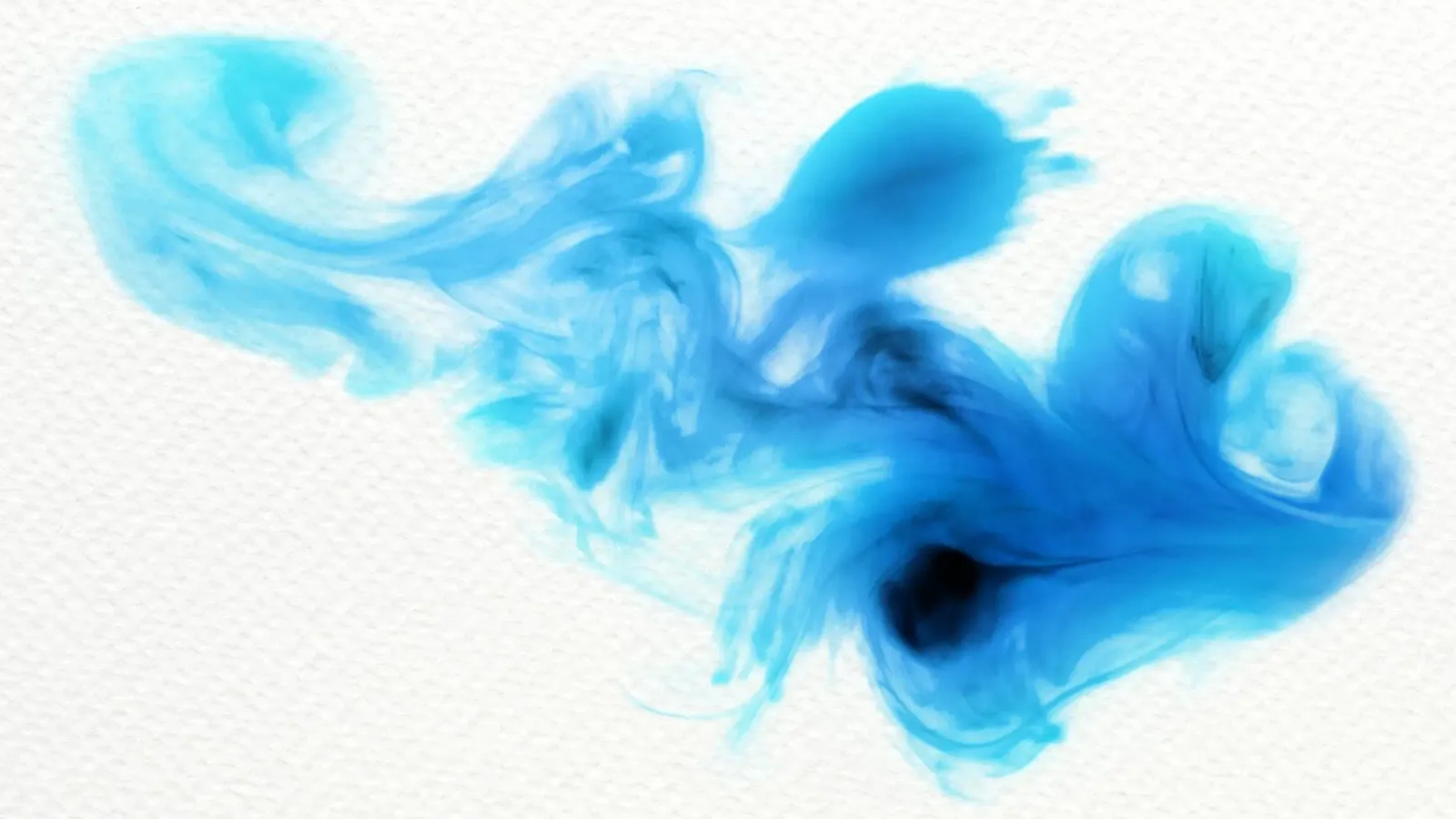 Dynamic Blue Ink Swirl - Abstract Fluid Art Print canvas by NorwesClub