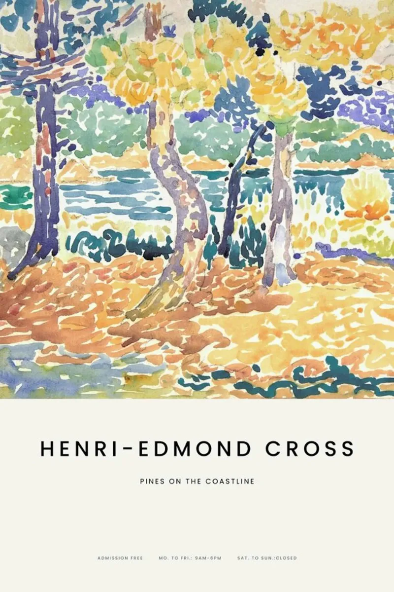 Cross - Pines on the Coastline plexiglass da Vintage by JUNIQE