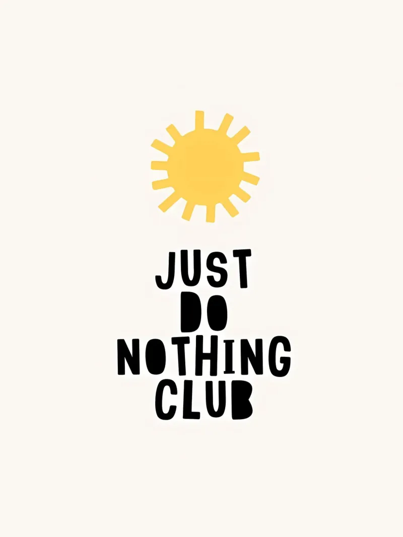 Club del non fare nulla poster con telaio in alluminio da mitom