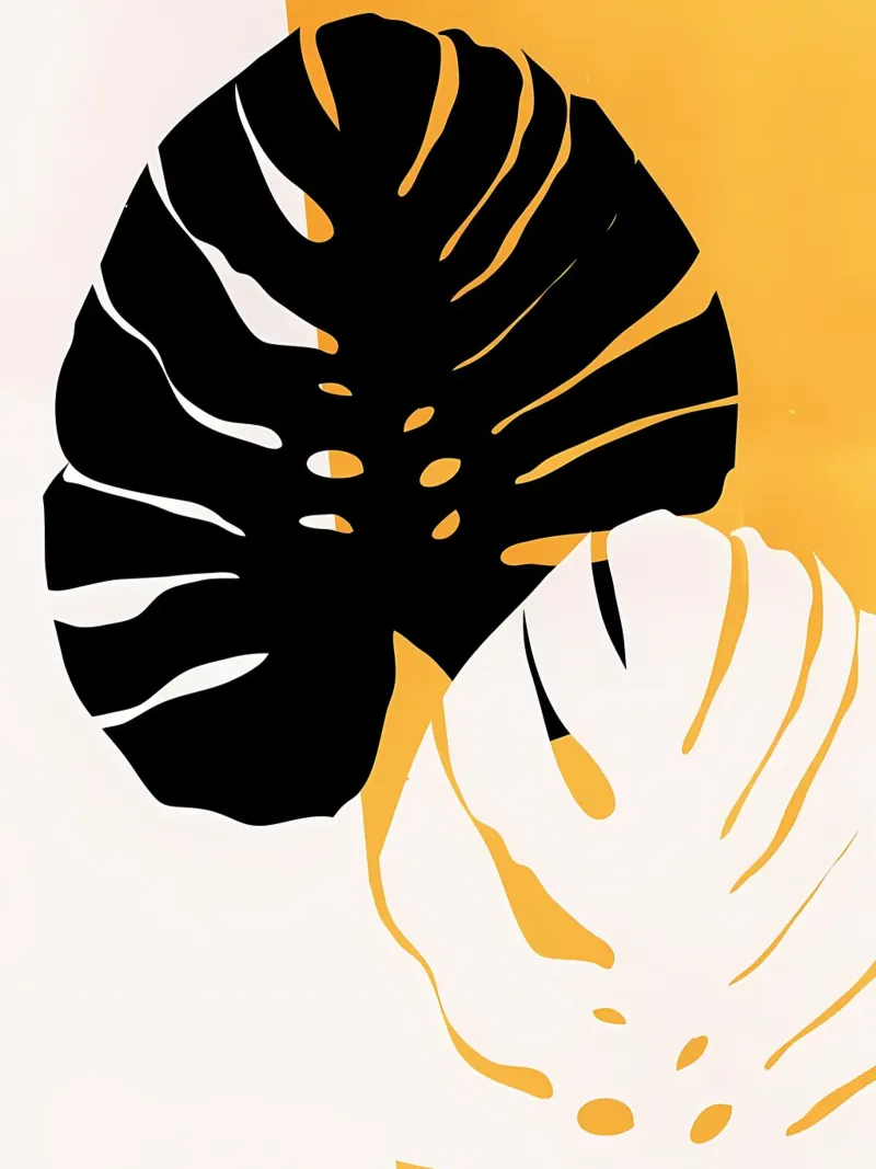 Foglie di Monstera pellicola backlit da mitom