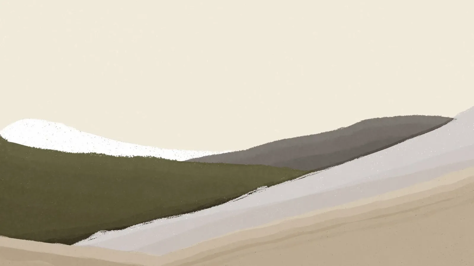 Earthy Abstract Landscape - Minimalist Mountain Art backlit film by NorwesClub
